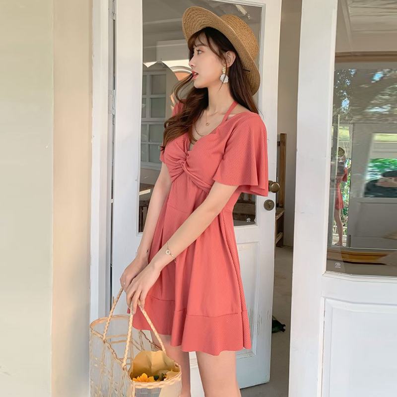 高級大碼泳衣 女士連體顯瘦款 遮肚設計