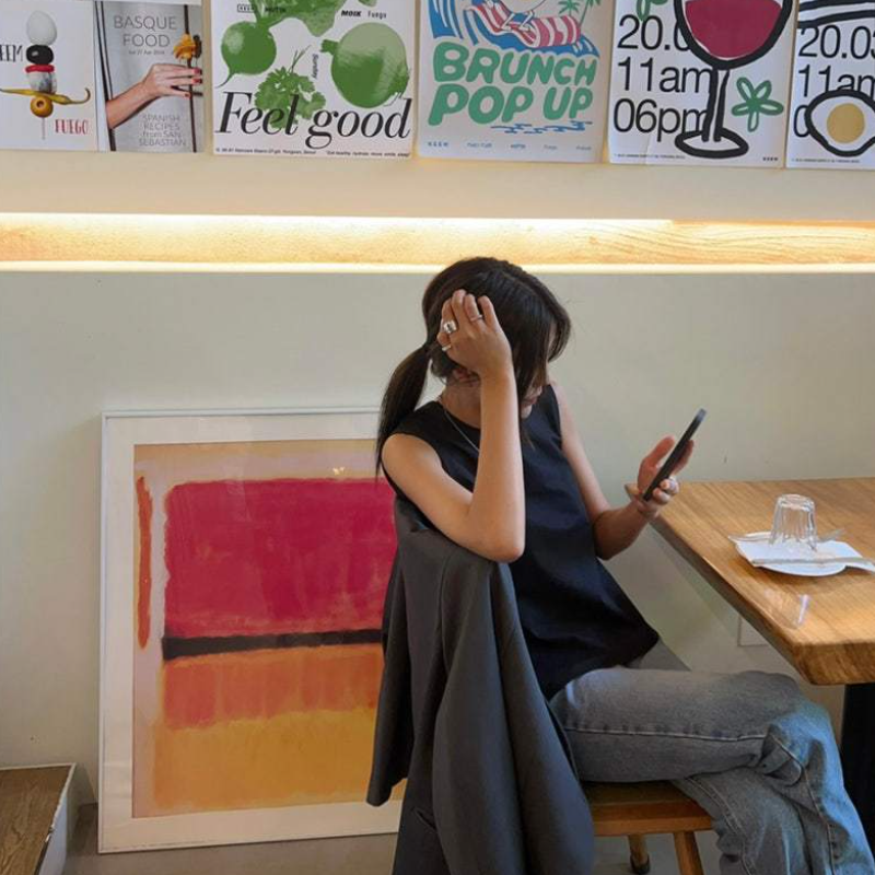 背心吊帶套頭夏季簡約正反穿襯衫