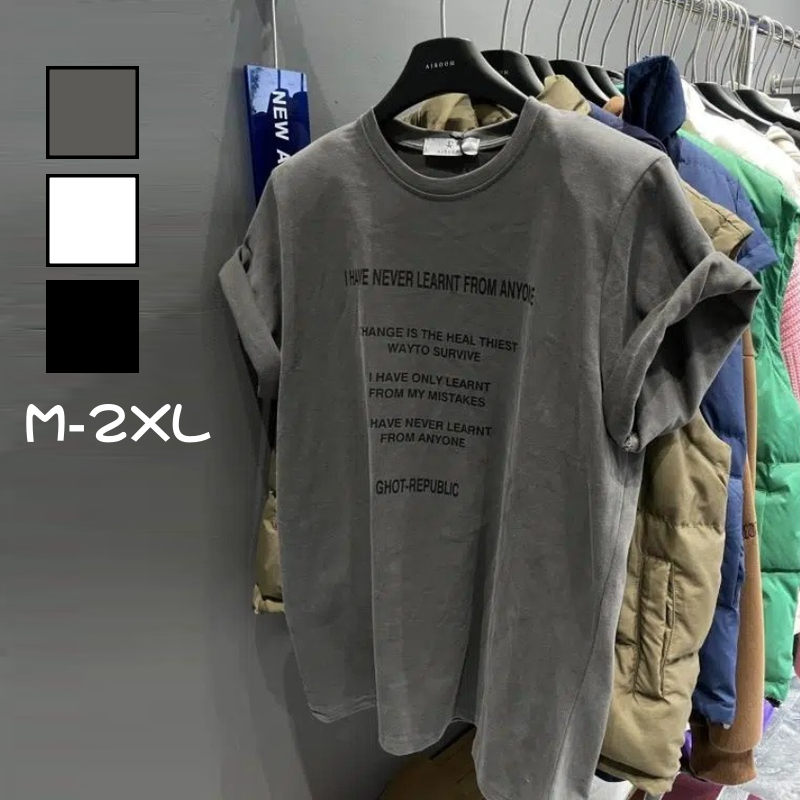 韓國東大門韓系潮流字母印花短袖上衣