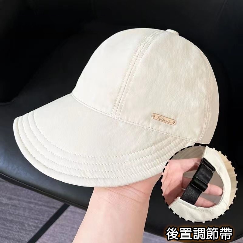 升級款顯臉小防曬漁夫帽—圓臉、大臉必備，時尚遮陽 UPF50+防曬帽—附掛口罩扣設計，不勒耳防護全方位
