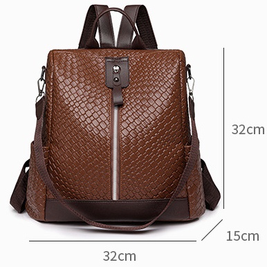 歐美復古雙肩背包—休閒防盜設計，戶外旅行必備