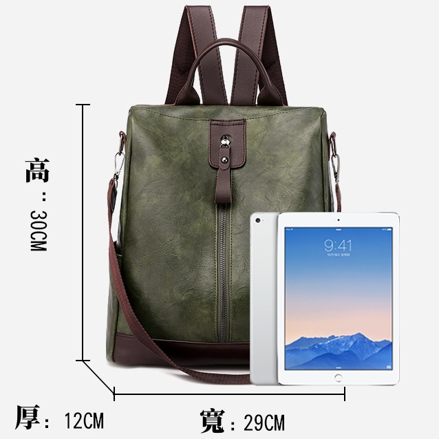 歐美復古雙肩背包—休閒防盜設計，戶外旅行必備