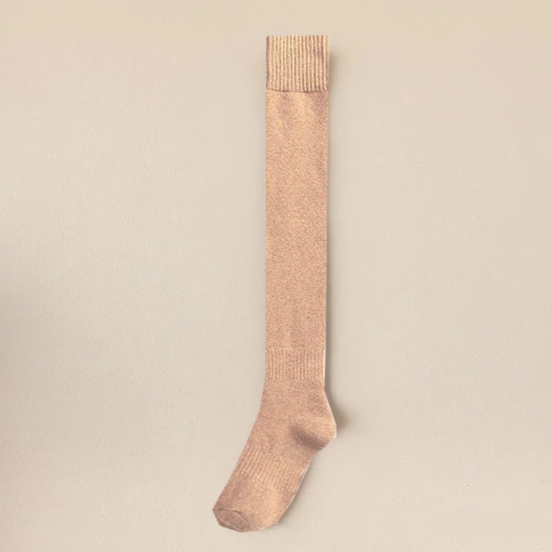 秋冬加厚保暖過膝襪-防滑護膝毛圈大腿襪 高筒長襪