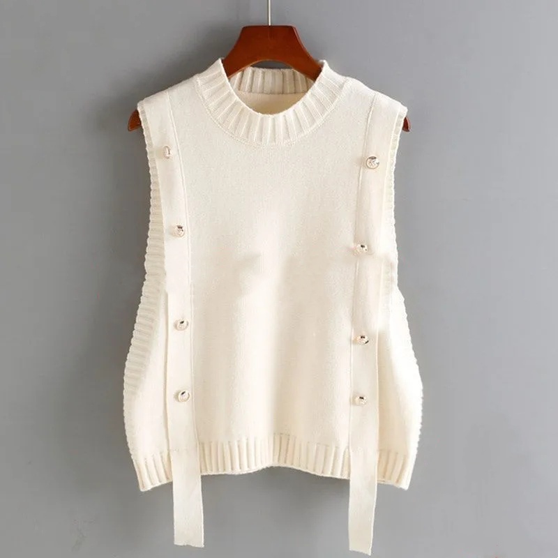 【單品可選】襯衫馬甲兩件套-春秋時尚減齡針織上衣套裝