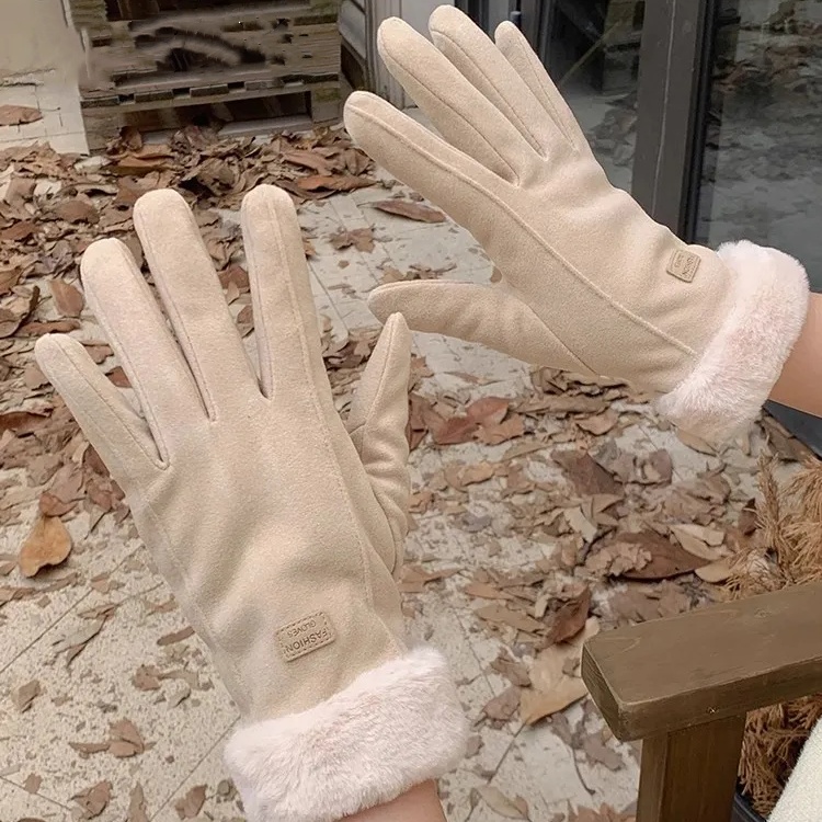 保暖防風觸控手套 加厚刷毛防水設計 適合秋冬戶外活動