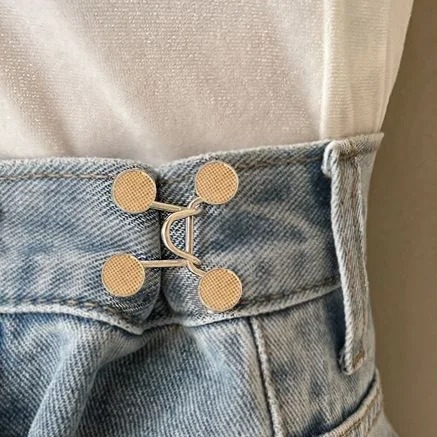 免工具可調節腰圍釦 防滑萬用伸縮扣 產後修身/水腫族必備 免裁縫一秒改褲頭 牛仔褲救星