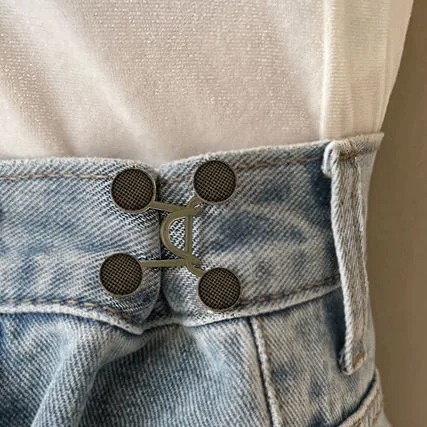 免工具可調節腰圍釦 防滑萬用伸縮扣 產後修身/水腫族必備 免裁縫一秒改褲頭 牛仔褲救星