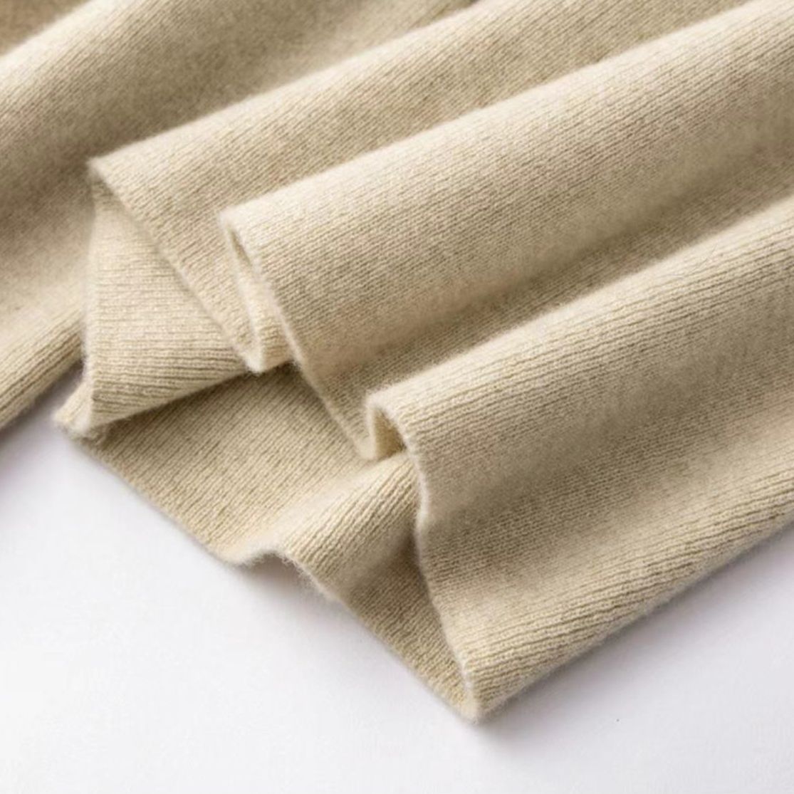 高腰顯瘦超彈羊毛寬褲 休閒拖地針織長褲