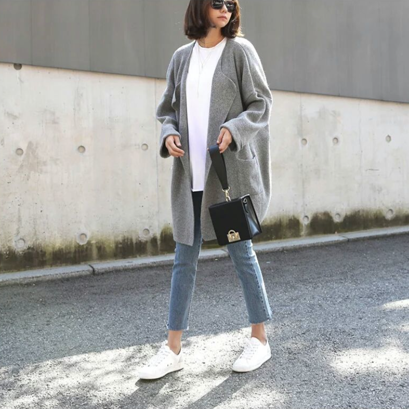 高腰顯瘦破洞牛仔褲-小隻女155九分直筒褲 時尚微喇設計