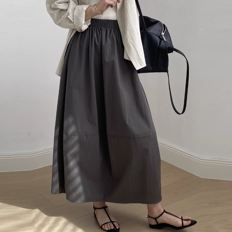 松身收腰花苞擺​ 鐘型剪裁彈力腰封​傘裙（有口袋有內襯）