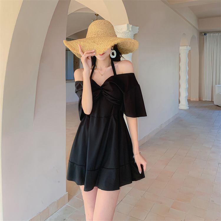 高級大碼泳衣 女士連體顯瘦款 遮肚設計