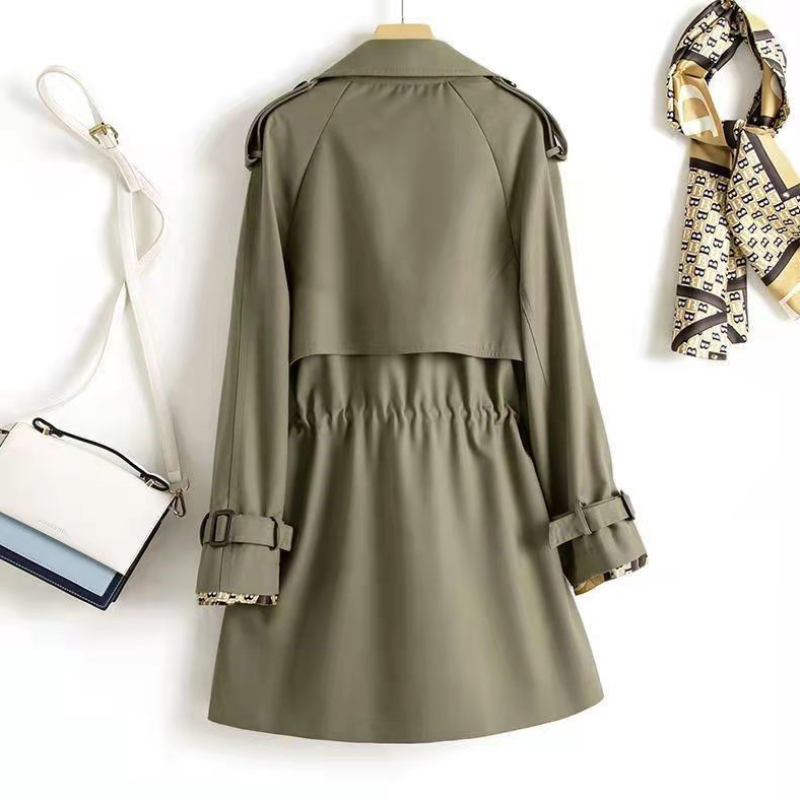 時尚升級秋冬風衣外套 寬鬆顯瘦收腰英倫風中長款