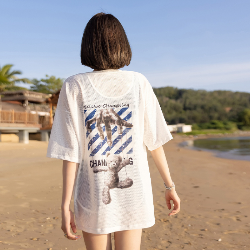 運動風分體泳衣 三件套 遮肉顯瘦 寬鬆舒適款