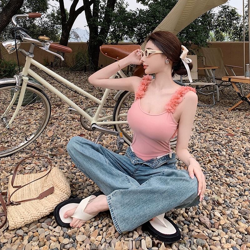 立體花邊連身泳衣 美背露背設計 修飾身形 氣質款