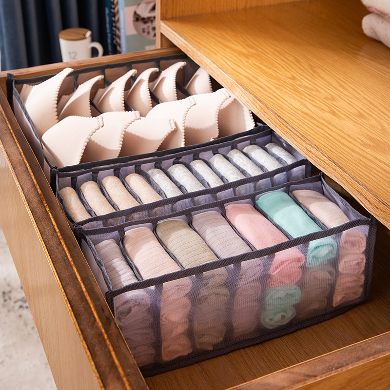 家用網格收納 可水洗取放簡單內衣收納 牛仔褲收納 T恤收納