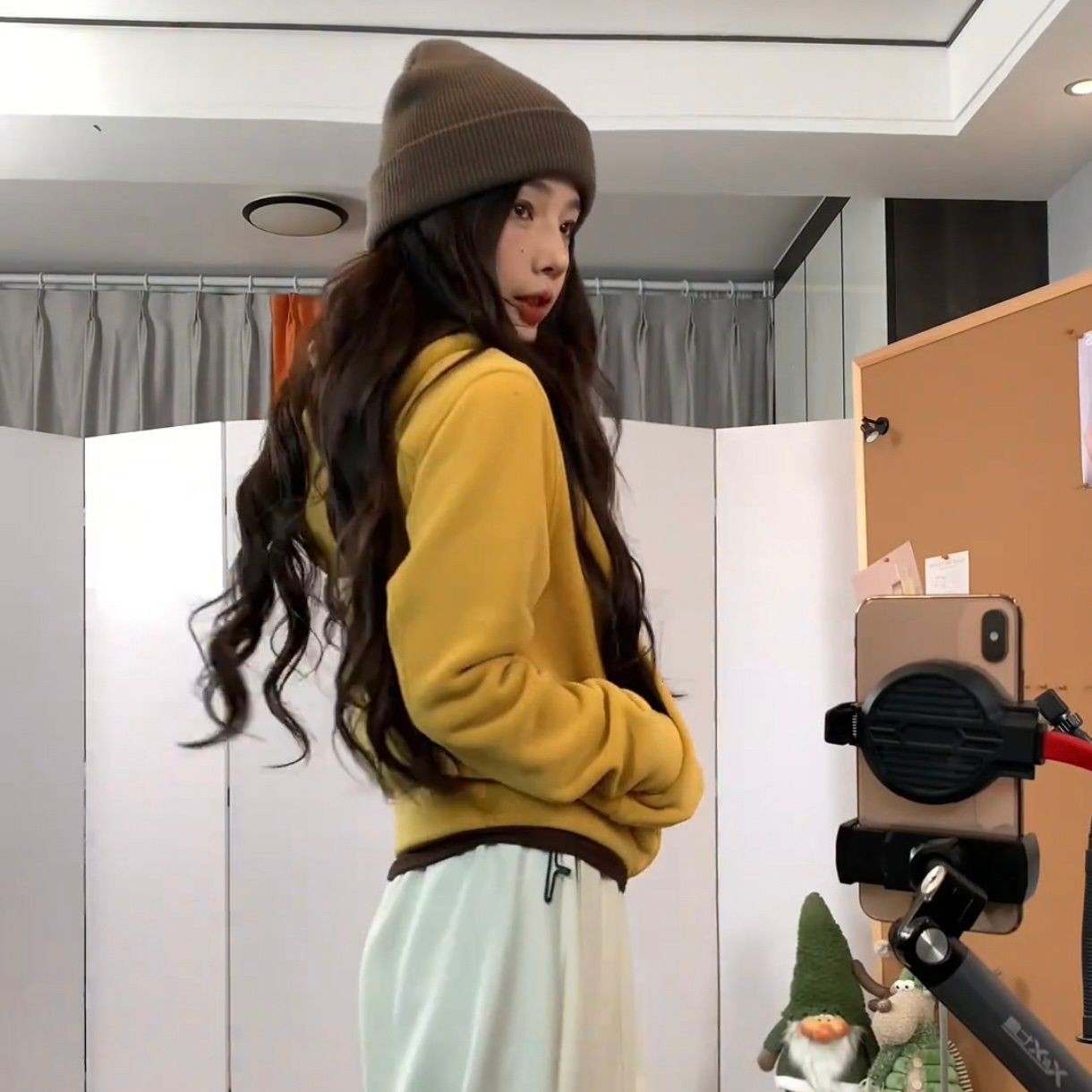 雙面絨連帽開襯外套 加絨加厚保暖 時尚百搭冬季外套