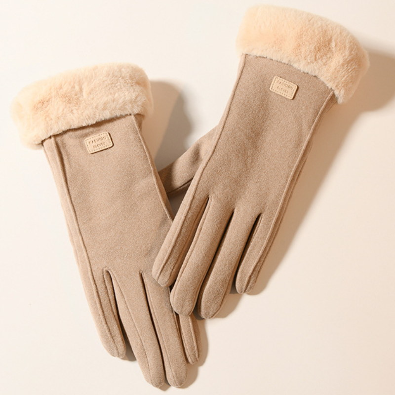 保暖防風觸控手套 加厚刷毛防水設計 適合秋冬戶外活動