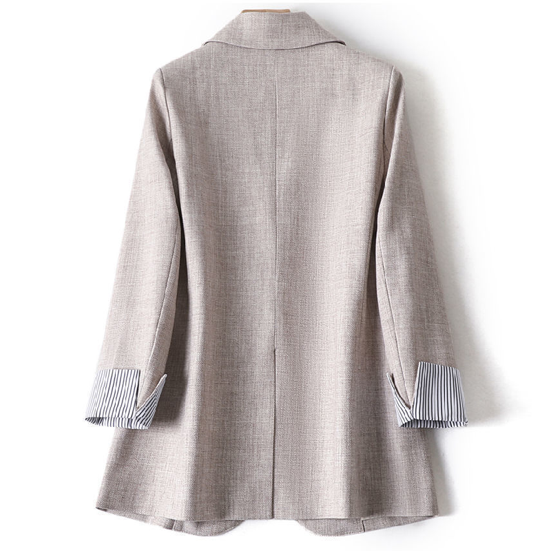 大尺碼友善 韓系寬鬆西外遮肉顯瘦 休閒西服 薄款正肩外套