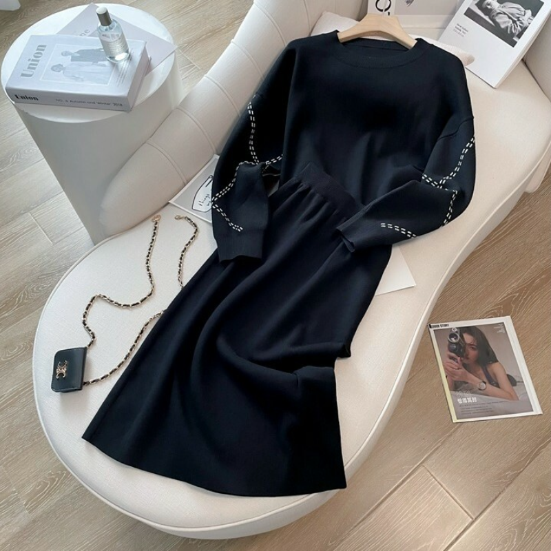 優雅OL休閒套裝 高級感氣質小香風簡約兩件套