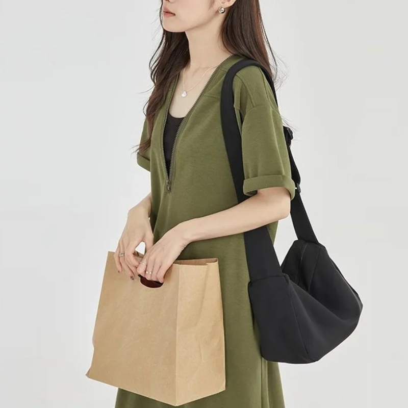 肉肉消失術復古赫本風高級拉鍊大尺寸寬鬆長洋裝