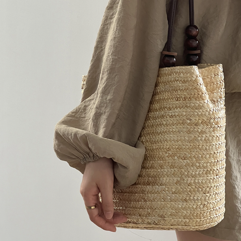 名媛風兩件套 寬鬆褶皺棉麻圓領防曬上衣＋寬褲短褲套裝