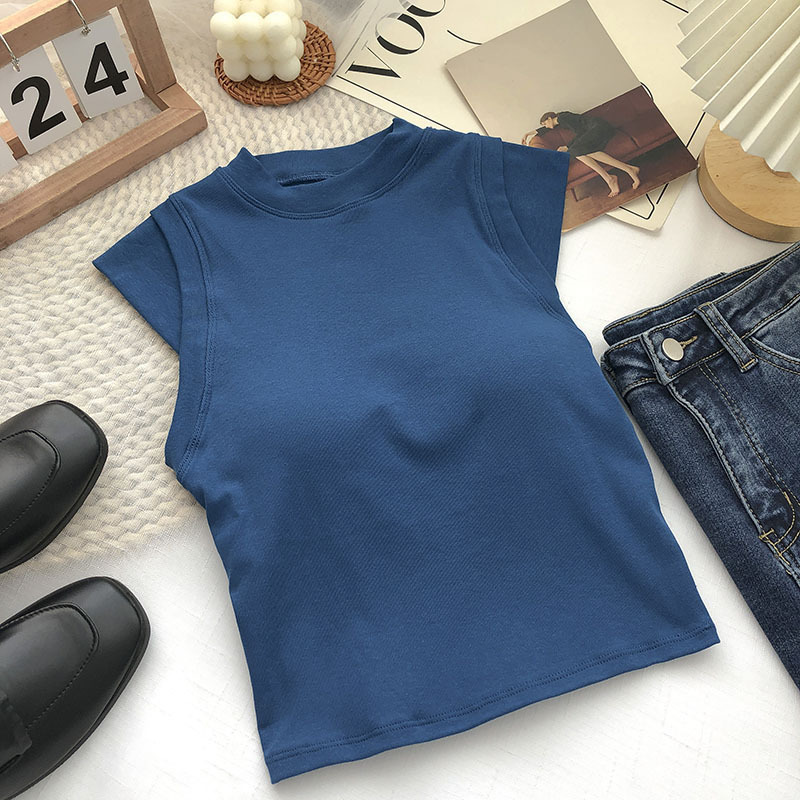 設計感純欲風純棉小可愛背心 柔軟透氣帶胸上衣Bratop