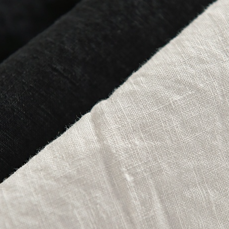 夏季亞麻短袖上衣 文青復古風寬鬆T恤襯衫 遮手臂顯瘦百搭款