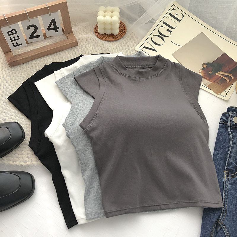 設計感純欲風純棉小可愛背心 柔軟透氣帶胸上衣Bratop