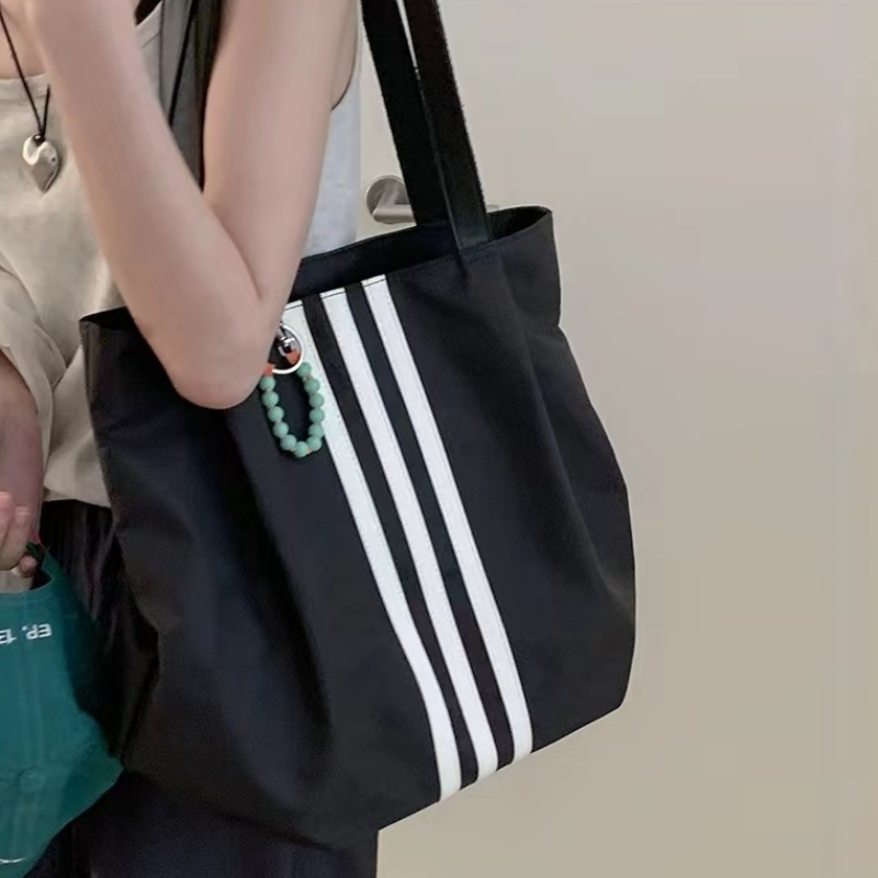 防水耐磨大容量托特包 慵懶風尼龍單肩包手提袋