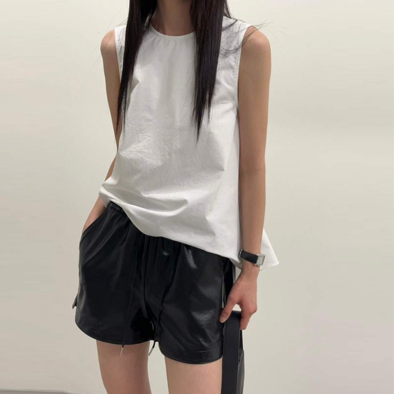 背心吊帶套頭夏季簡約正反穿襯衫
