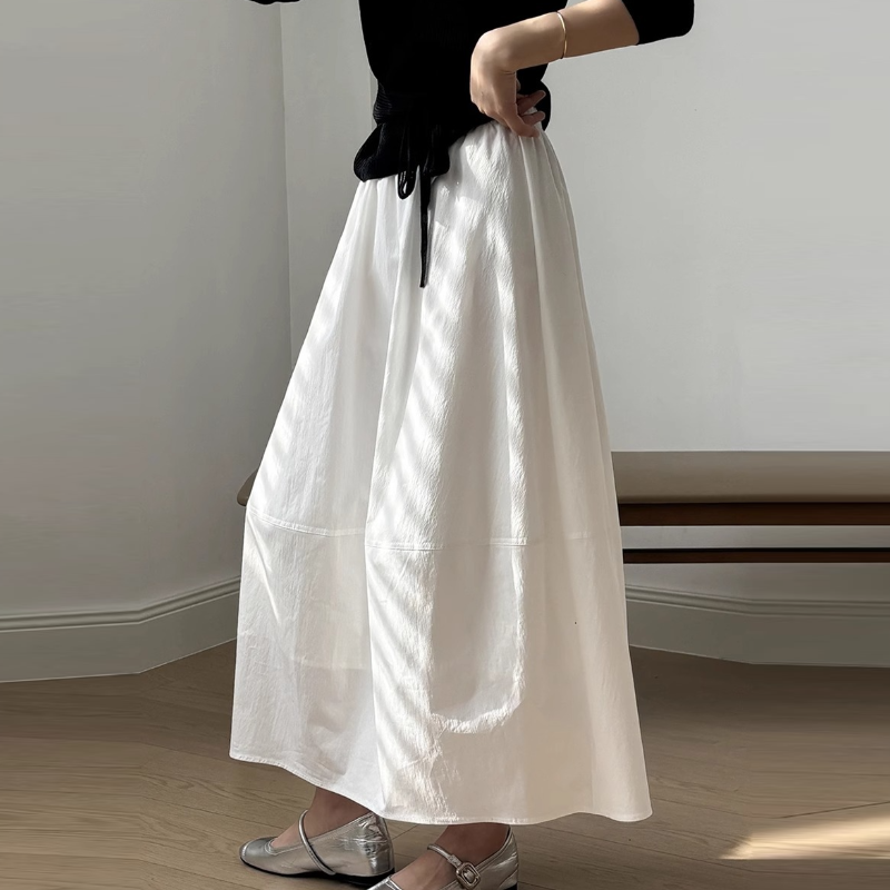 松身收腰花苞擺​ 鐘型剪裁彈力腰封​傘裙（有口袋有內襯）