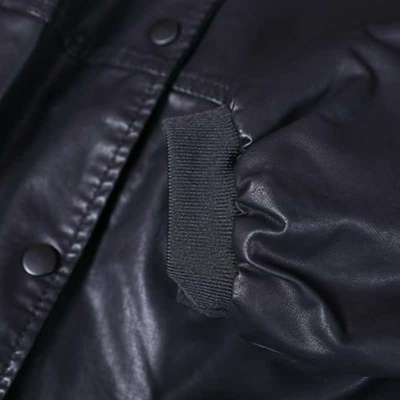 大碼皮衣夾克 大碼寬鬆 潮流感設計 可選加厚版