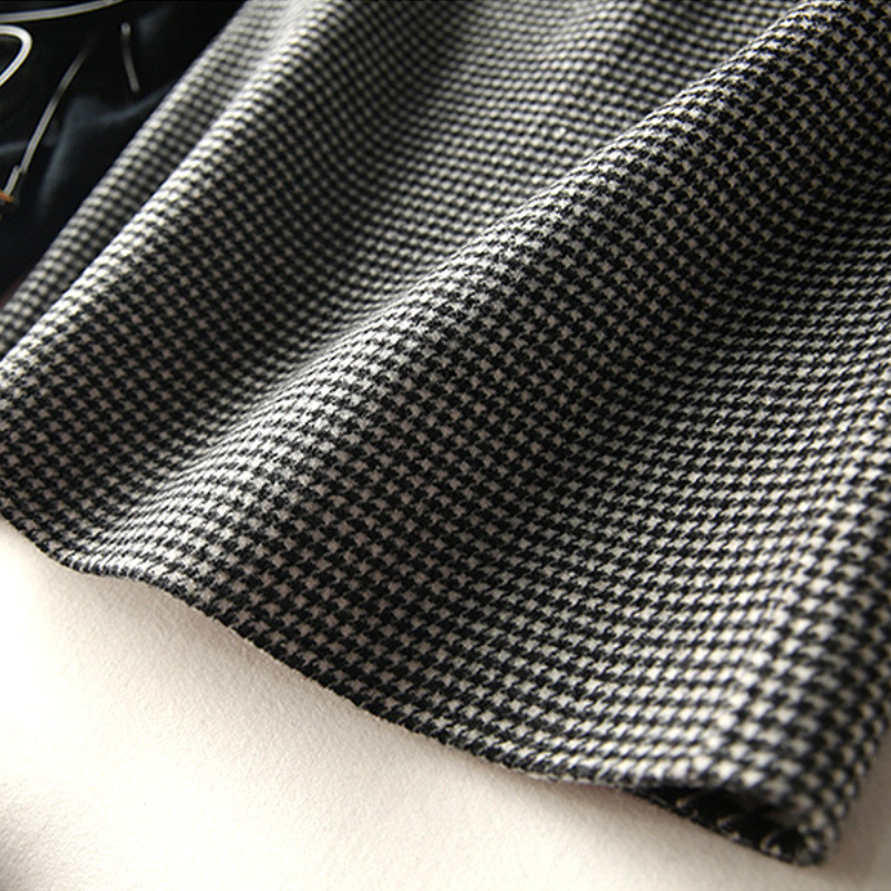 日系優雅秋冬 輕熟風格紋短裙針織百搭通勤半身裙