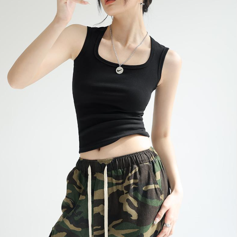 純棉U背心 副乳隱形顯瘦直角肩內搭 鎖骨U型背心