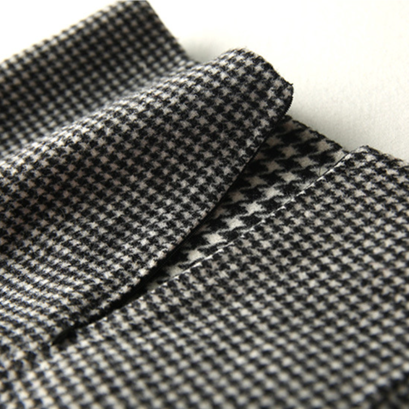 日系優雅秋冬 輕熟風格紋短裙針織百搭通勤半身裙