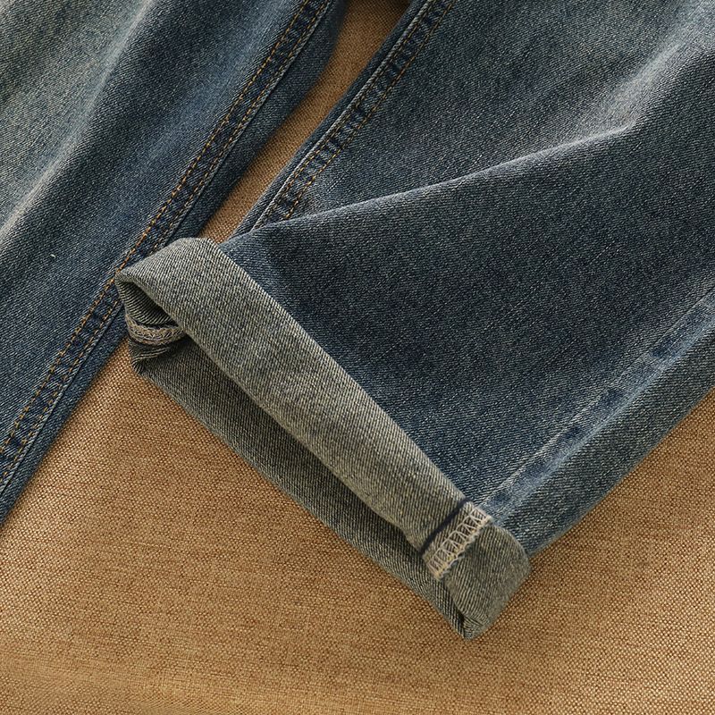 【單品可選】韓版復古潮流套裝 慵懶拼色針織上衣外套+高腰牛仔褲兩件套