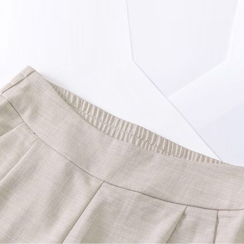 春夏棉麻哈倫褲 布料進化 高腰顯瘦直筒九分褲