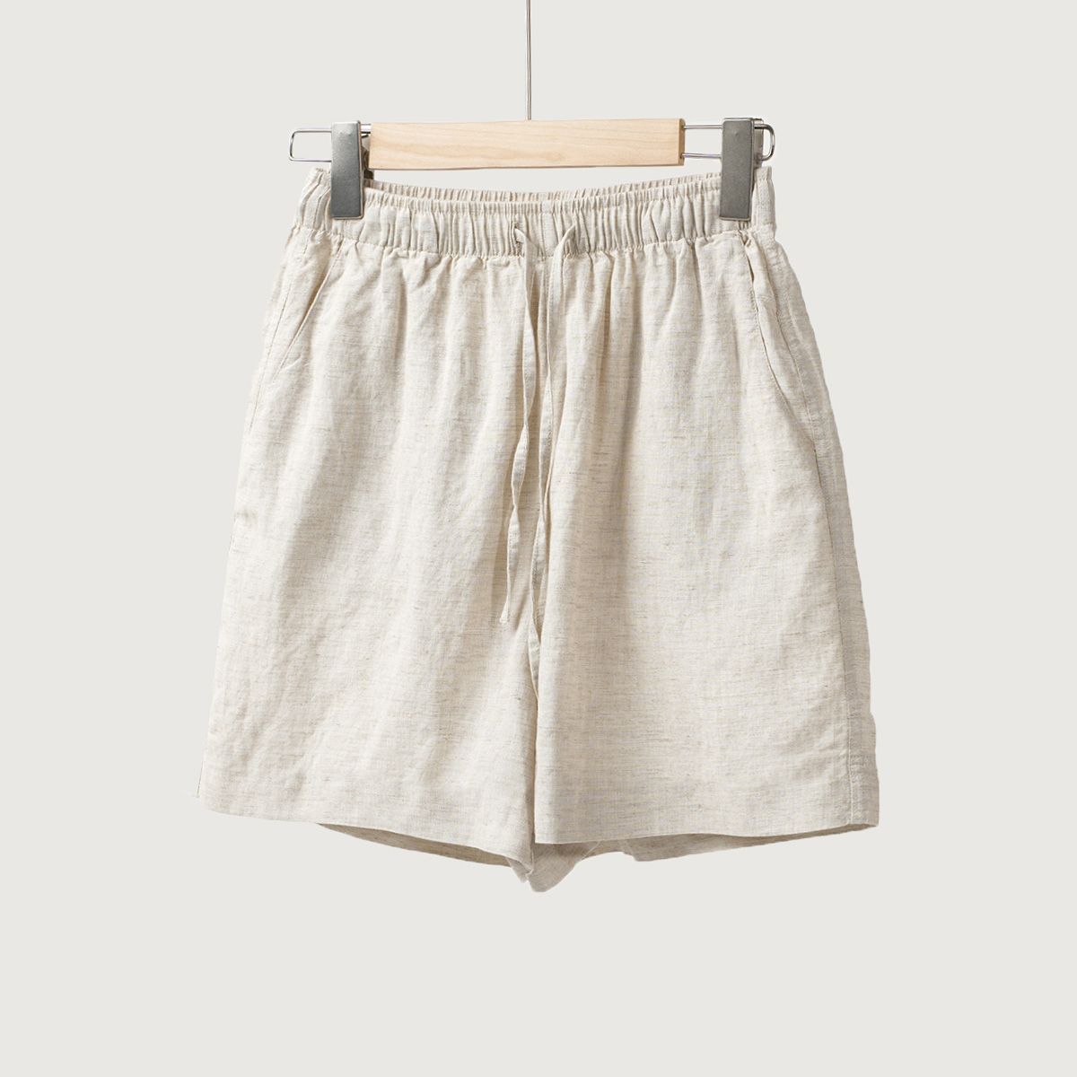 棉麻素面無袖背心＋短褲兩件式套裝 寬鬆透氣休閒款（可單買）