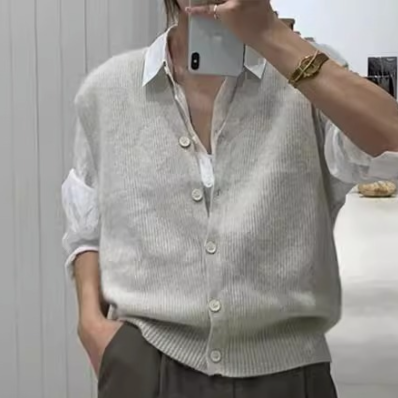 韓系．羊毛馬甲背心外套