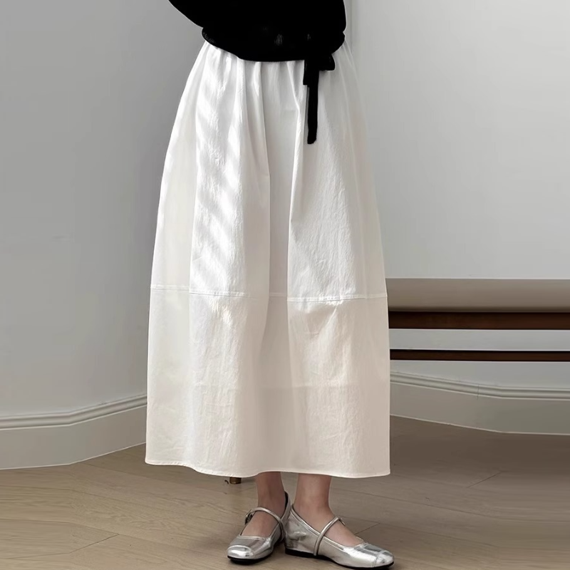 松身收腰花苞擺​ 鐘型剪裁彈力腰封​傘裙（有口袋有內襯）