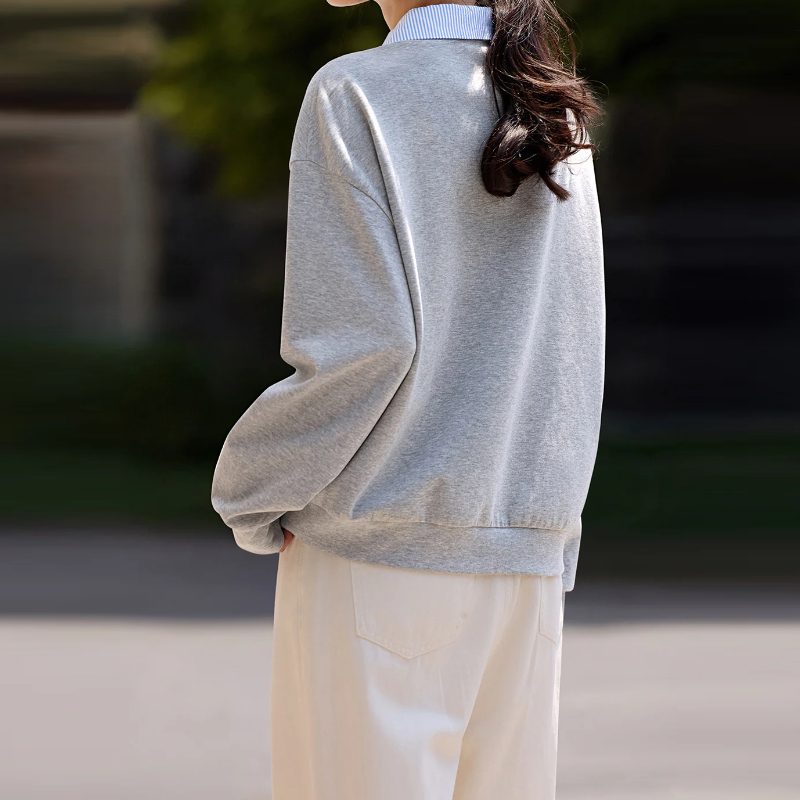 萊賽爾棉假兩件拼接針織薄外套女早秋慵懶設計感氣質上衣