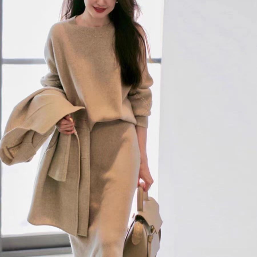 優雅OL休閒套裝 高級感氣質小香風簡約兩件套