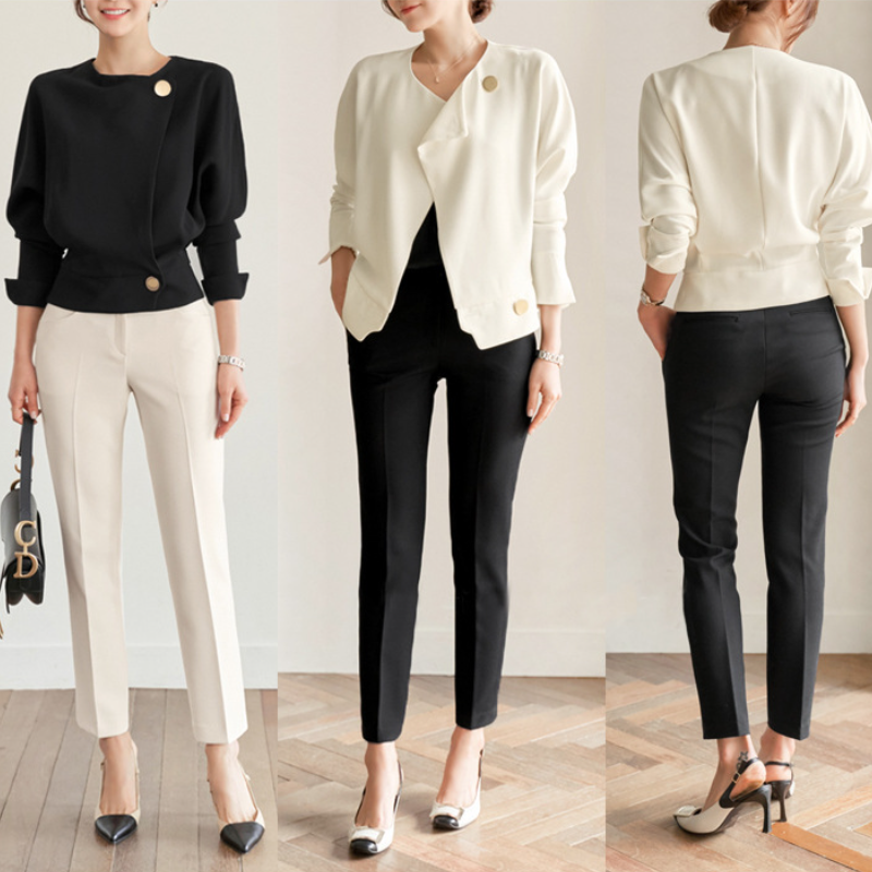 設計感小眾感法式襯衫 時尚長袖紐扣上衣外套