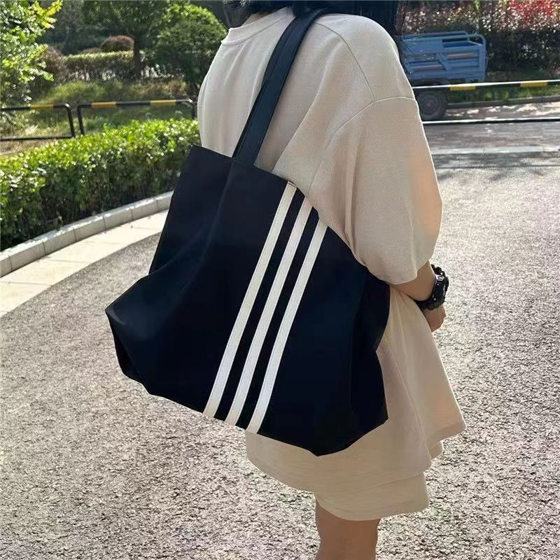 防水耐磨大容量托特包 慵懶風尼龍單肩包手提袋