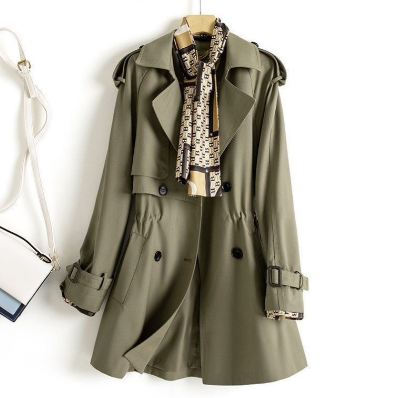 時尚升級秋冬風衣外套 寬鬆顯瘦收腰英倫風中長款