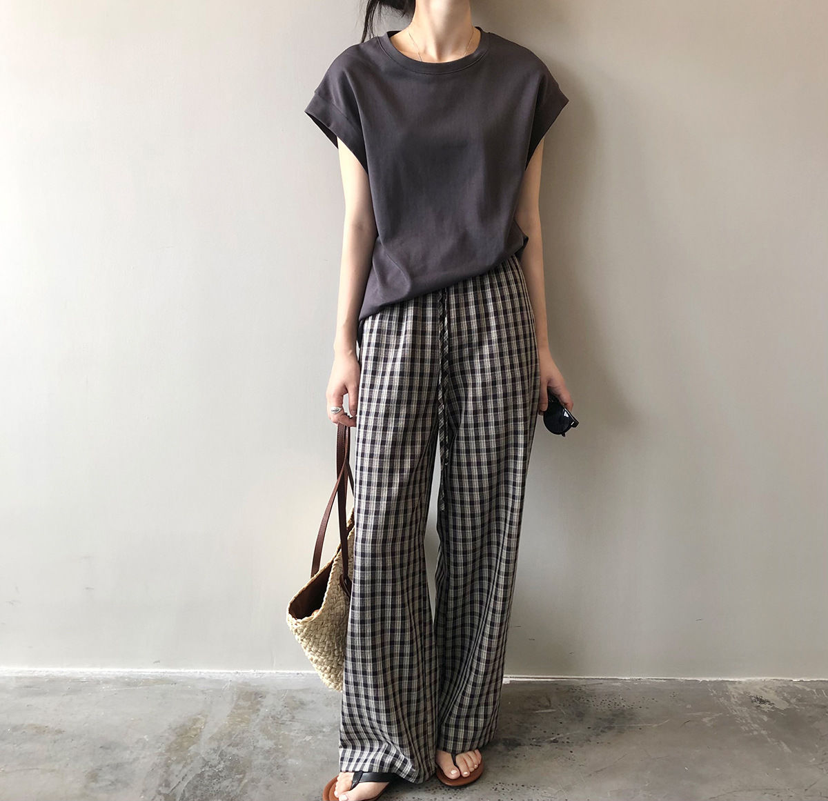 通勤百搭設計感小飛袖 無袖T恤 寬鬆 純棉大版 無袖T恤背心上衣T