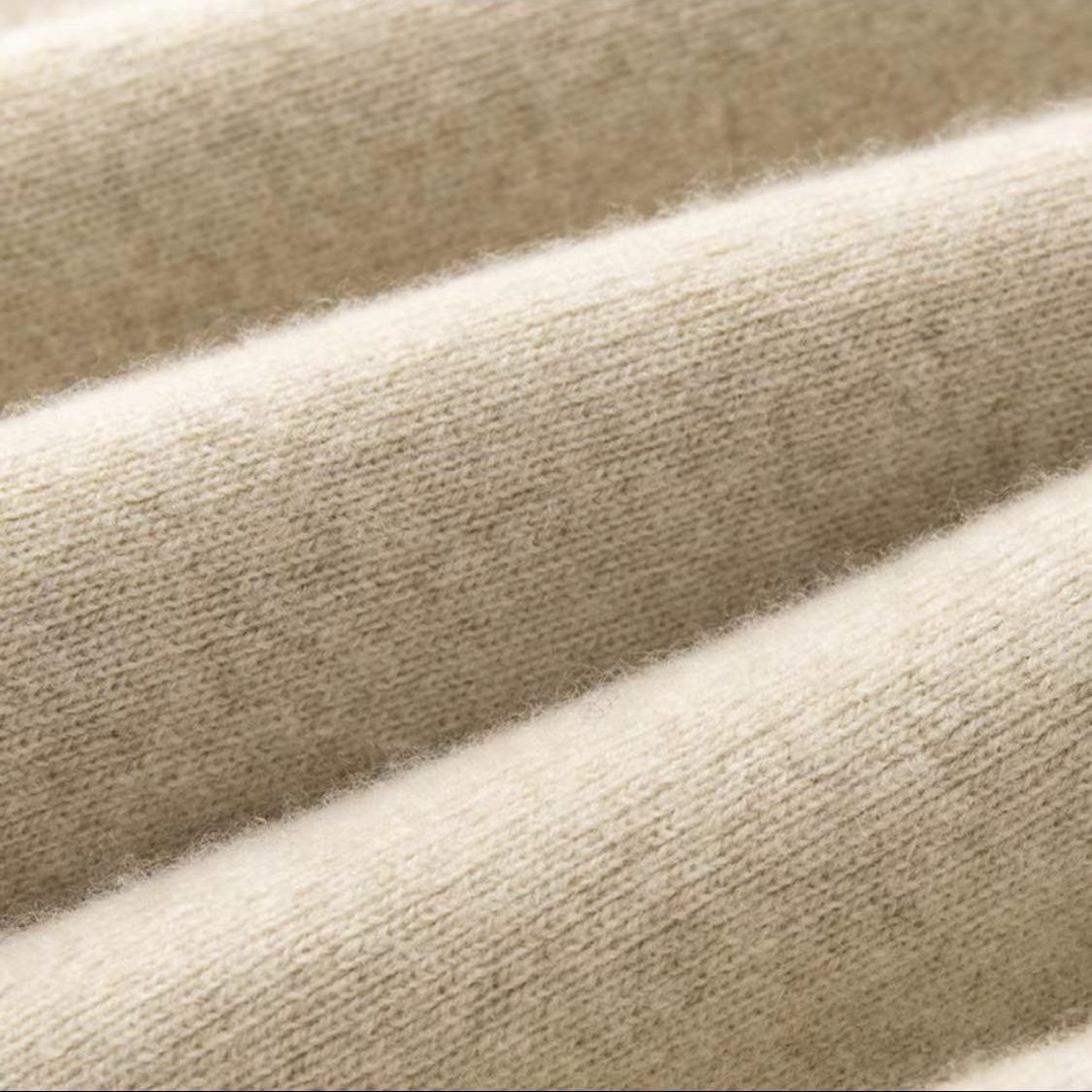 高腰顯瘦超彈羊毛寬褲 休閒拖地針織長褲