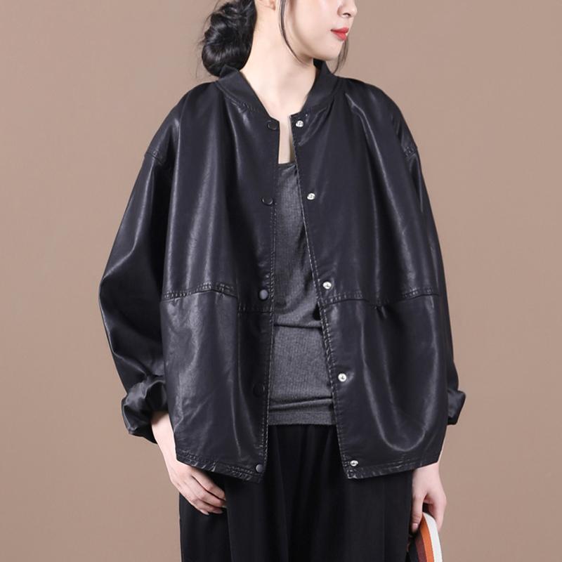 大碼皮衣夾克 大碼寬鬆 潮流感設計 可選加厚版