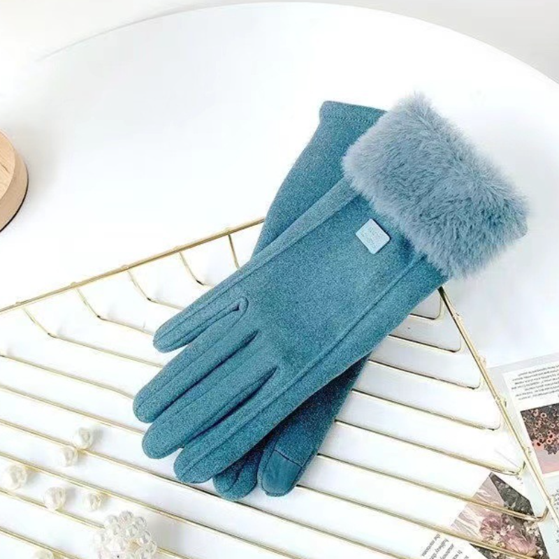 保暖防風觸控手套 加厚刷毛防水設計 適合秋冬戶外活動