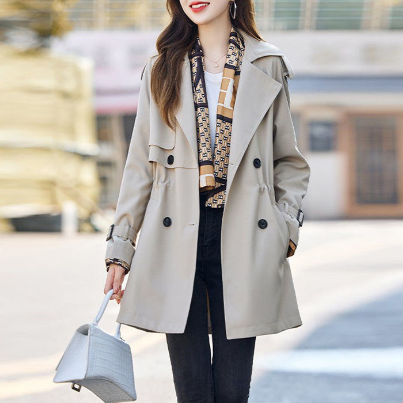 時尚升級秋冬風衣外套 寬鬆顯瘦收腰英倫風中長款
